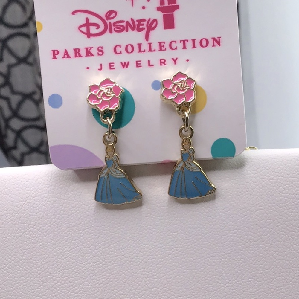 Disney Parks Cinderella Necklace and Earrings Set - Picture 3 of 4